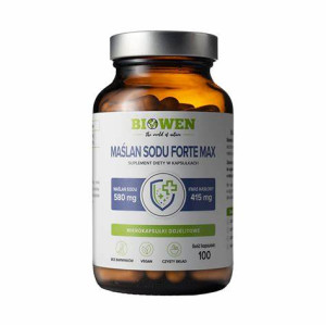 Maślan Sodu Forte Max 550mg 100 kapsułek Biowen