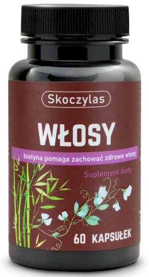 Włosy 60 L-cysteina, biotyna, L-metionina kapsułek Skoczylas