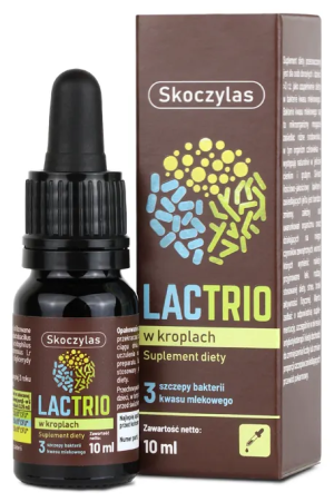 LACTRIO probiotyk, reuteri, acidophilus, rhamnosus 10ml Skoczylas