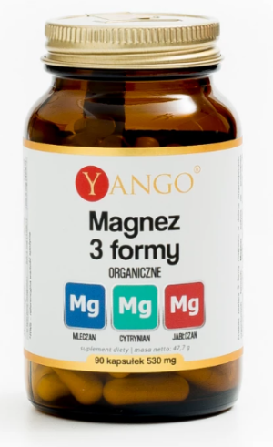 Magnez 3 formy 530mg  90 kapsułek Yango