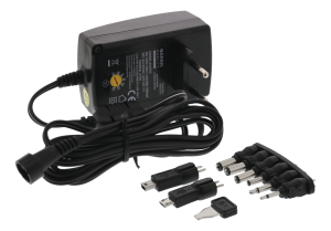 NQ Power Ac/dc plugin adapter, 3-12v, 6.7-27w, 2250mah