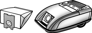 NQ Vacuum El z 4820 pölynimuripussit, 5 kpl.
