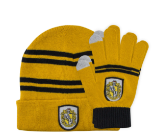 Harry Potter Hufflepuff Pipo ja Sormikkaat