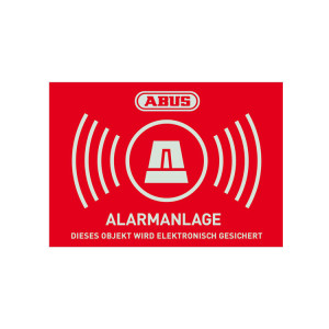 Aufkleber Alarmanlage