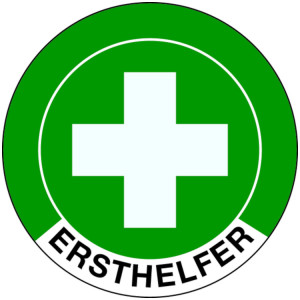 Aufkleber Ersthelfer selbstklebend