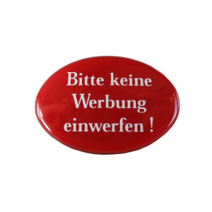 Emailschild "Keine Werbung" zum kleben