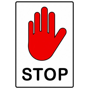 Folienpiktogramm STOP