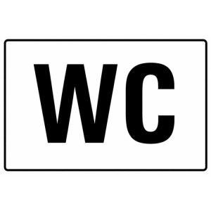 Folienschild WC