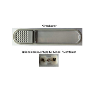 Klingeltaster meteor (Ausführung: Klingeltaster mit Beleuchtung)