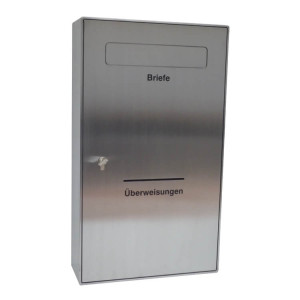 Kombi-Briefkasten aus Edelstahl