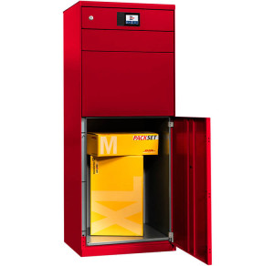 myRENZbox Paketkasten eQUBO (Ausführung: eQUBO mit Briefkasten + zwei Paketfächern (XS und XL) RAL-Farbe)