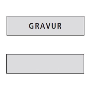 Namensschildeinlage RENZ 97-9-87001 (Ausführung: schwarze Einlage mit Gravur in weißer Schrift)