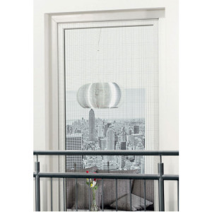 Polyester-Fliegengitter für Türen (Ausführung: 130x220 cm in Weiß)