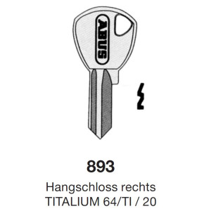 Schlüsselrohling ABUS 893