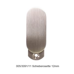 Schnegel Blindrosette oval (Ausführung: Schieberosette 12 mm)