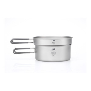 Keith Titanium 1250ml Kochtopf mit Pfanne