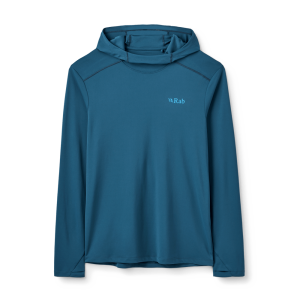 Rab Force Hoody UV-Schutz Langarmshirt L Tempest Blue