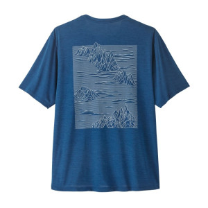 Patagonia Capilene Cool Daily Shirt M Strataspire: Clement Blue - Light Clement Blue X-Dye
