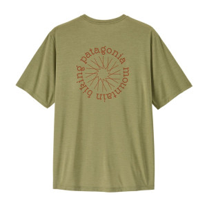 Patagonia Capilene Cool Daily Shirt L Spoke Stencil: Gumtree Green - Light Gumtree Green X-Dye
