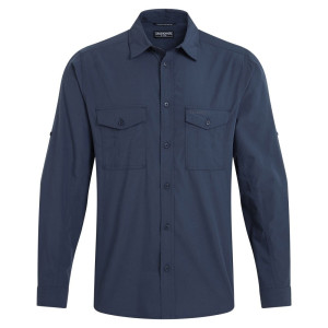 Craghoppers Kiwi Langarmshirt M Ombre Blue