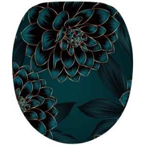 WCShop24 WC-Sitz Dahlien - Premium Toilettendeckel direkt vom Hersteller