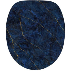 WCShop24 WC-Sitz Marmor Darkblue - Premium Toilettendeckel direkt vom Hersteller