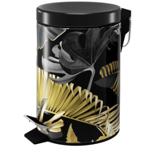 WCShop24 Kosmetikeimer Golden Leaves 3 Liter