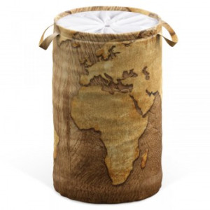 WCShop24 Wäschekorb World Map