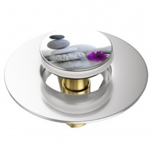 WCShop24 Pop-Up Waschbeckenstöpsel Energy Stones