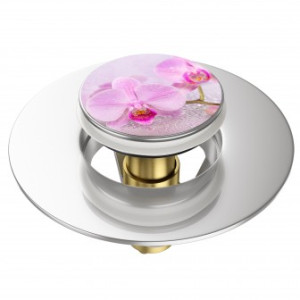 WCShop24 Pop-Up Waschbeckenstöpsel Blooming