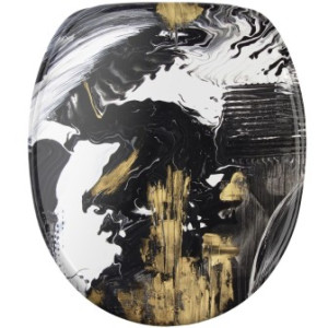 WCShop24 WC-Sitz mit Absenkautomatik Acrylics - Premium Toilettendeckel direkt vom Hersteller