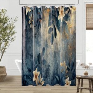 WCShop24 Duschvorhang Lilybud 180 x 200 cm