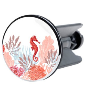 WCShop24 Waschbeckenstöpsel Sea Horse