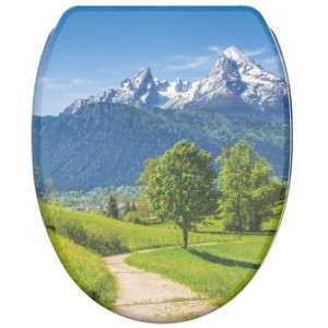WCShop24 WC-Sitz mit Absenkautomatik und Schnellverschluss Alpen - Premium Toilettendeckel direkt vom Hersteller