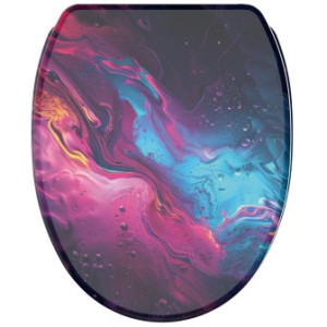 WCShop24 WC-Sitz mit Absenkautomatik und Schnellverschluss Lumen - Premium Toilettendeckel direkt vom Hersteller