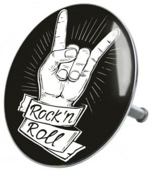 WCShop24 Badewannenstöpsel Rock ’n’ Roll
