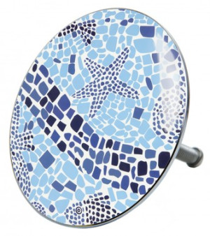WCShop24 Badewannenstöpsel Mosaic World