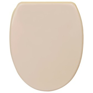 WCShop24 WC-Sitz mit Absenkautomatik und Schnellverschluss Bahamabeige - Premium Toilettendeckel direkt vom Hersteller