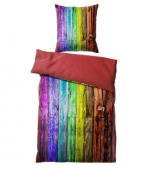 WCShop24 Bettwäsche Rainbow 135 x 200 cm
