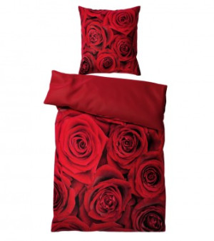 WCShop24 Bettwäsche Rosen 135 x 200 cm