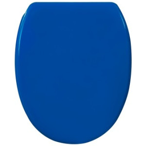WCShop24 WC-Sitz mit Absenkautomatik und Schnellverschluss Blau - Premium Toilettendeckel direkt vom Hersteller