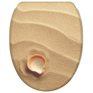 WCShop24 WC-Sitz mit Absenkautomatik und Schnellverschluss Clam - Premium Toilettendeckel direkt vom Hersteller