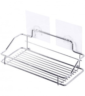 WCShop24 Duschablage Transparent 25,0 x 11,5 x 9 cm
