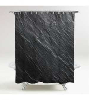 WCShop24 Duschvorhang Granit 180 x 200 cm