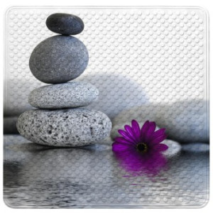 WCShop24 Badematte Energy Stones 53 x 53 cm