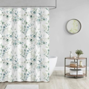 WCShop24 Duschvorhang Eukalyptus 180 x 200 cm