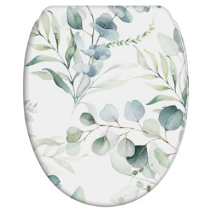 WCShop24 WC-Sitz mit Absenkautomatik und Schnellverschluss Eukalyptus - Premium Toilettendeckel direkt vom Hersteller