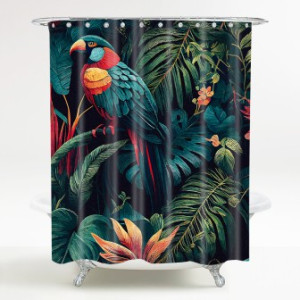 WCShop24 Duschvorhang Exotic 180 x 200 cm
