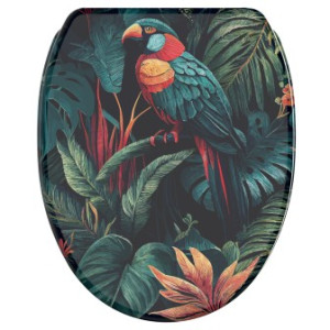 WCShop24 WC-Sitz mit Absenkautomatik und Schnellverschluss Exotic - Premium Toilettendeckel direkt vom Hersteller