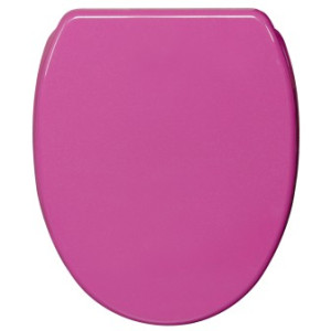 WCShop24 WC-Sitz mit Absenkautomatik und Schnellverschluss Glitzer Pink - Premium Toilettendeckel direkt vom Hersteller
